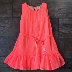 OshKosh B’Gosh Neon Peach Toddler Dress GUC
